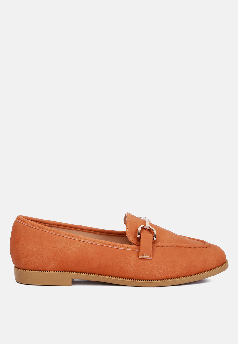 horsebit detail flat loafers by ruw#color_tan