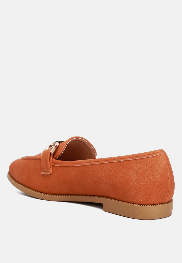 horsebit detail flat loafers by ruw#color_tan