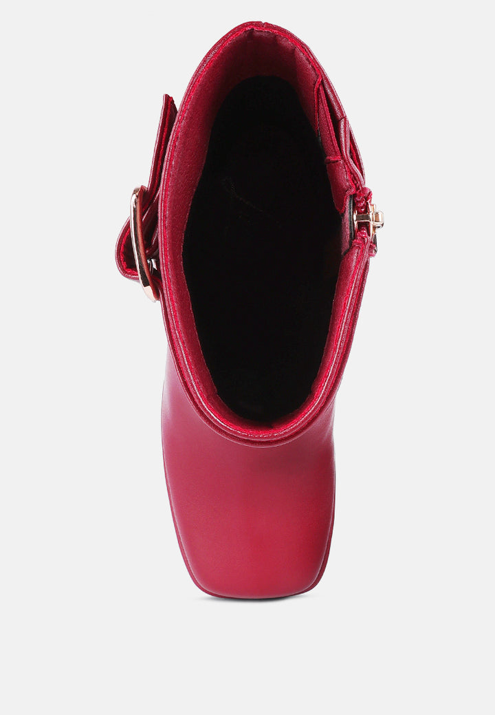hot cocoa high platform ankle boots#color_burgundy