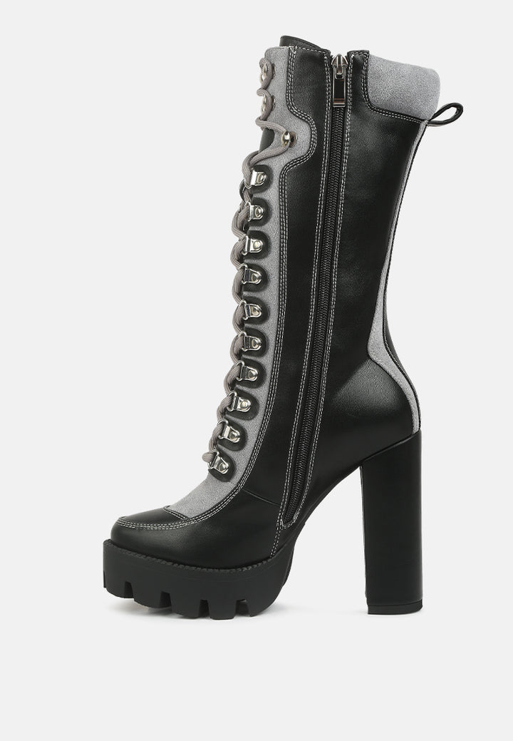 igloo over the ankle cushion collared boots by ruw#color_black-grey