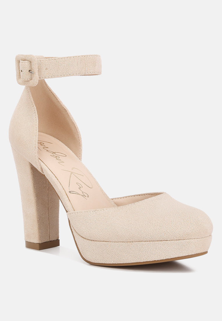 ankle strap platform heel sandals by ruw#color_beige