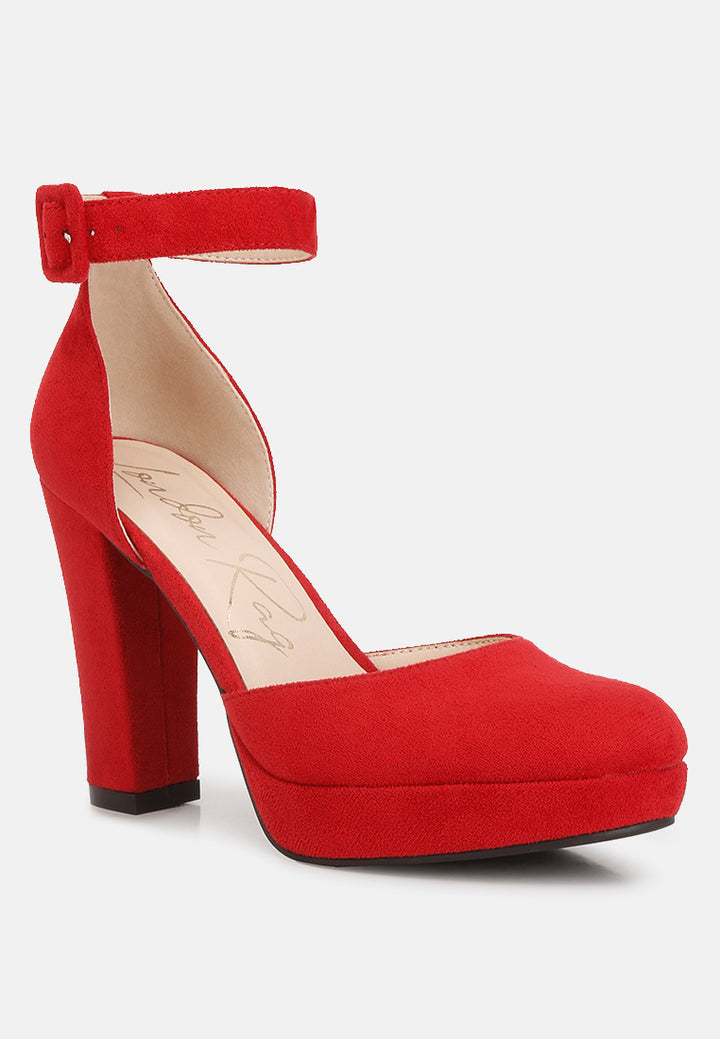 ankle strap platform heel sandals by ruw#color_red