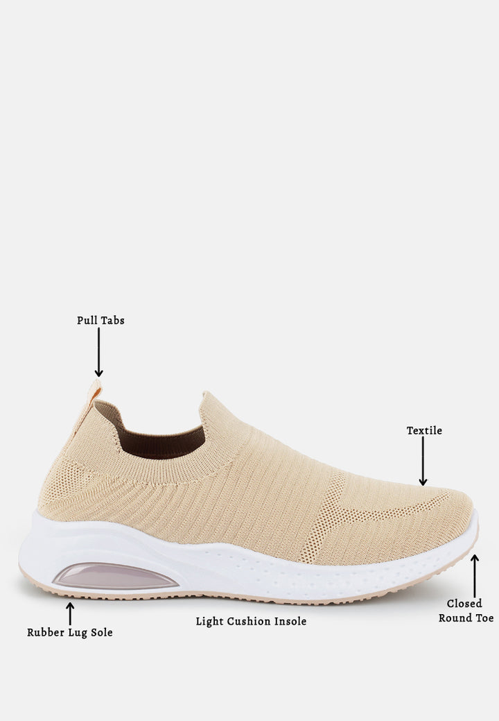 jafna knitted slip on sneakers by ruw#color_beige