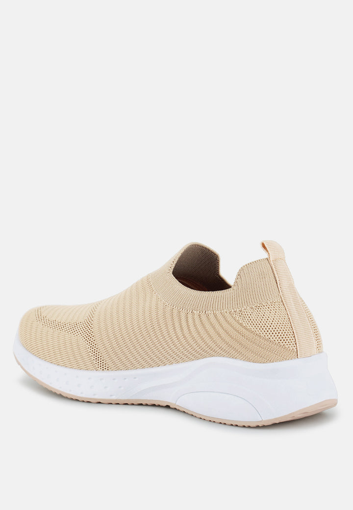 jafna knitted slip on sneakers by ruw#color_beige