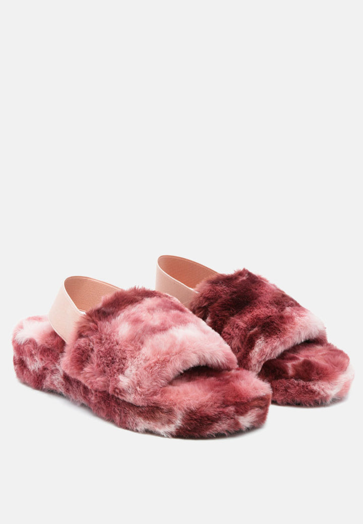 jamun slingback platform slides#color_burgundy
