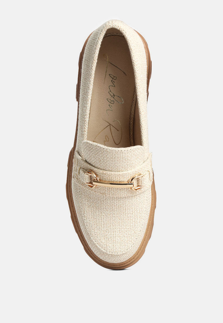 chunky platform heel loafers by ruw#color_beige