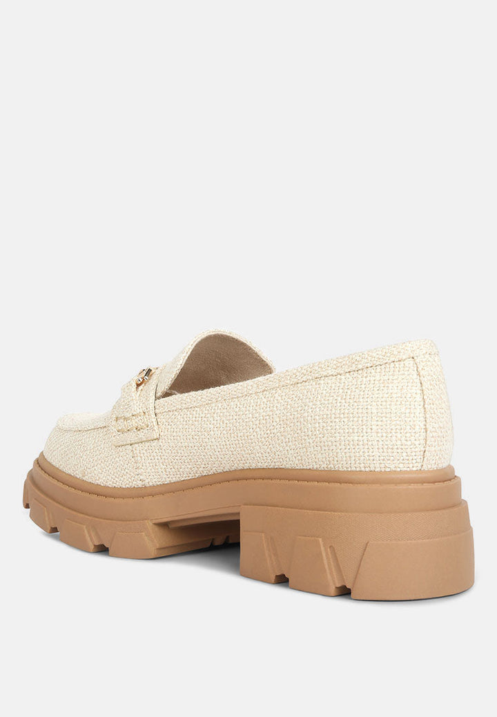 chunky platform heel loafers by ruw#color_beige