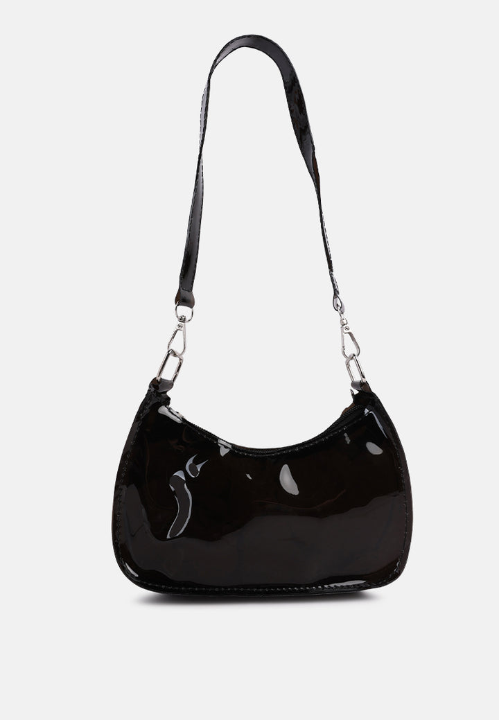 jelly baguette bag#color_black