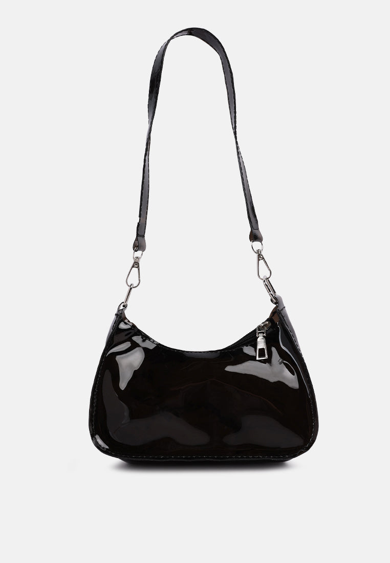 jelly baguette bag#color_black