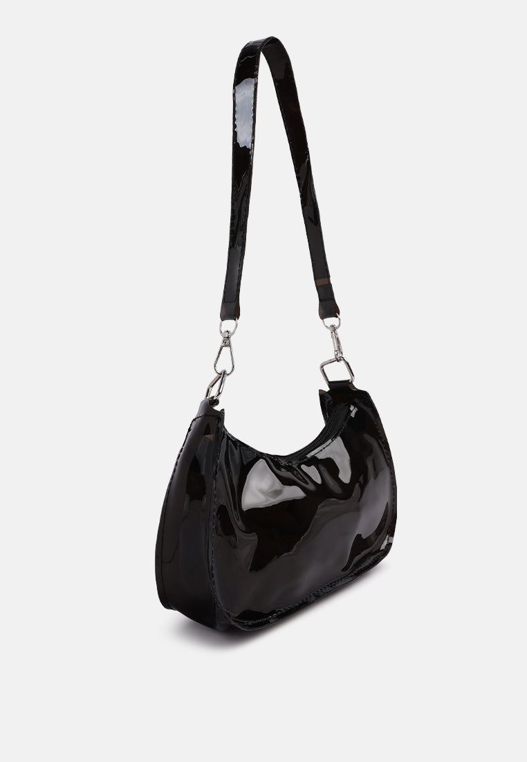 jelly baguette bag#color_black