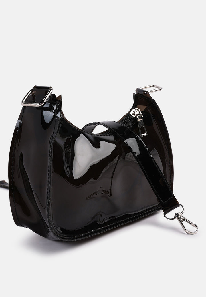 jelly baguette bag#color_black