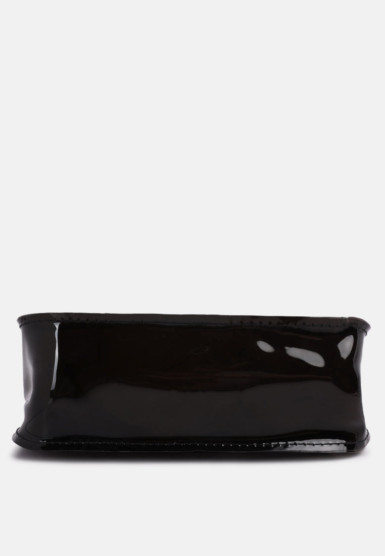 jelly baguette bag#color_black