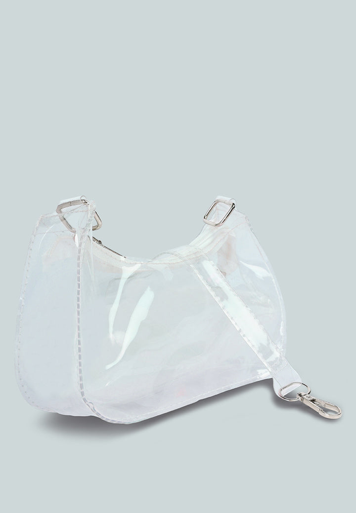 jelly baguette bag#color_transparent