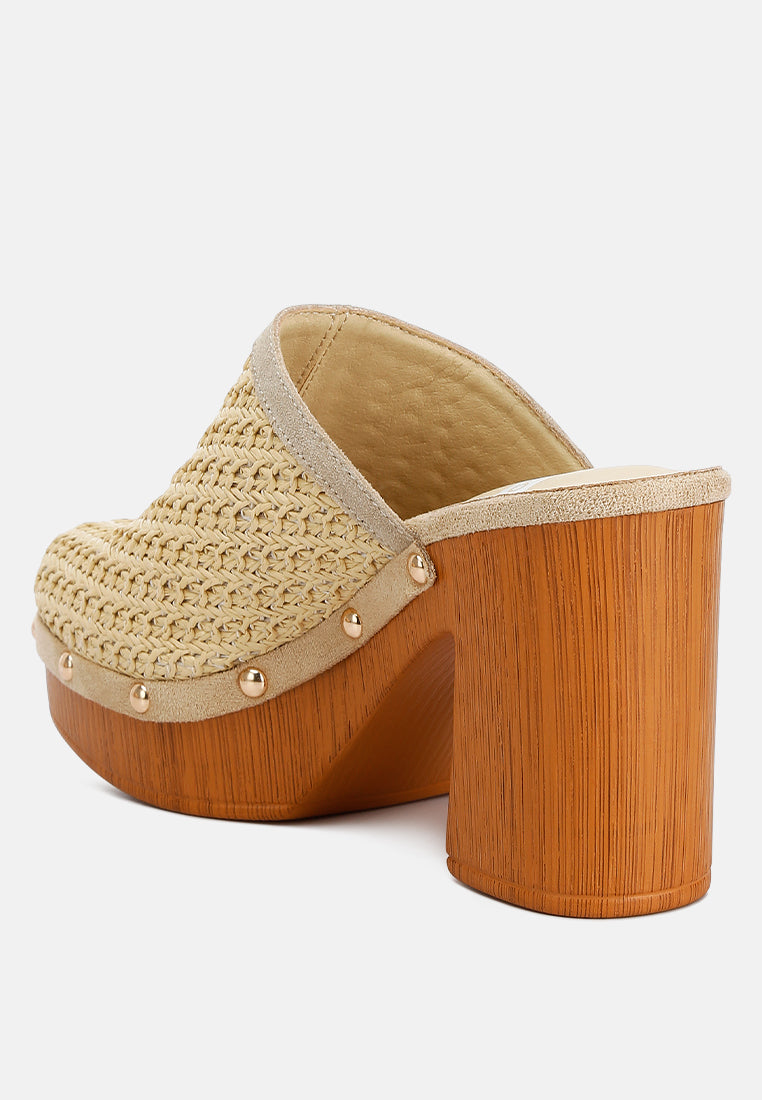 raffia platform clogs by ruw#color_natural