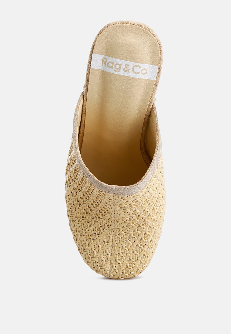 raffia platform clogs by ruw#color_natural