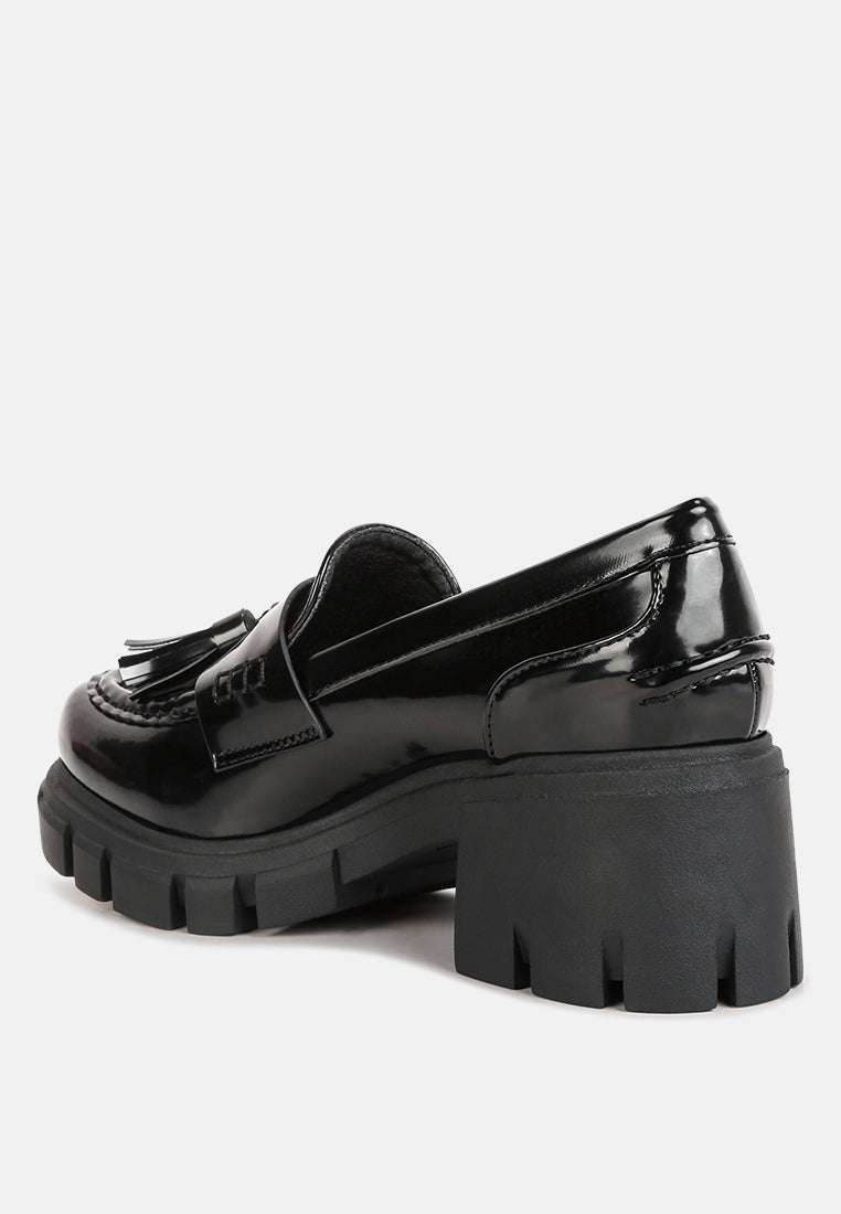 jonah tassels detail chunky loafers#color_black