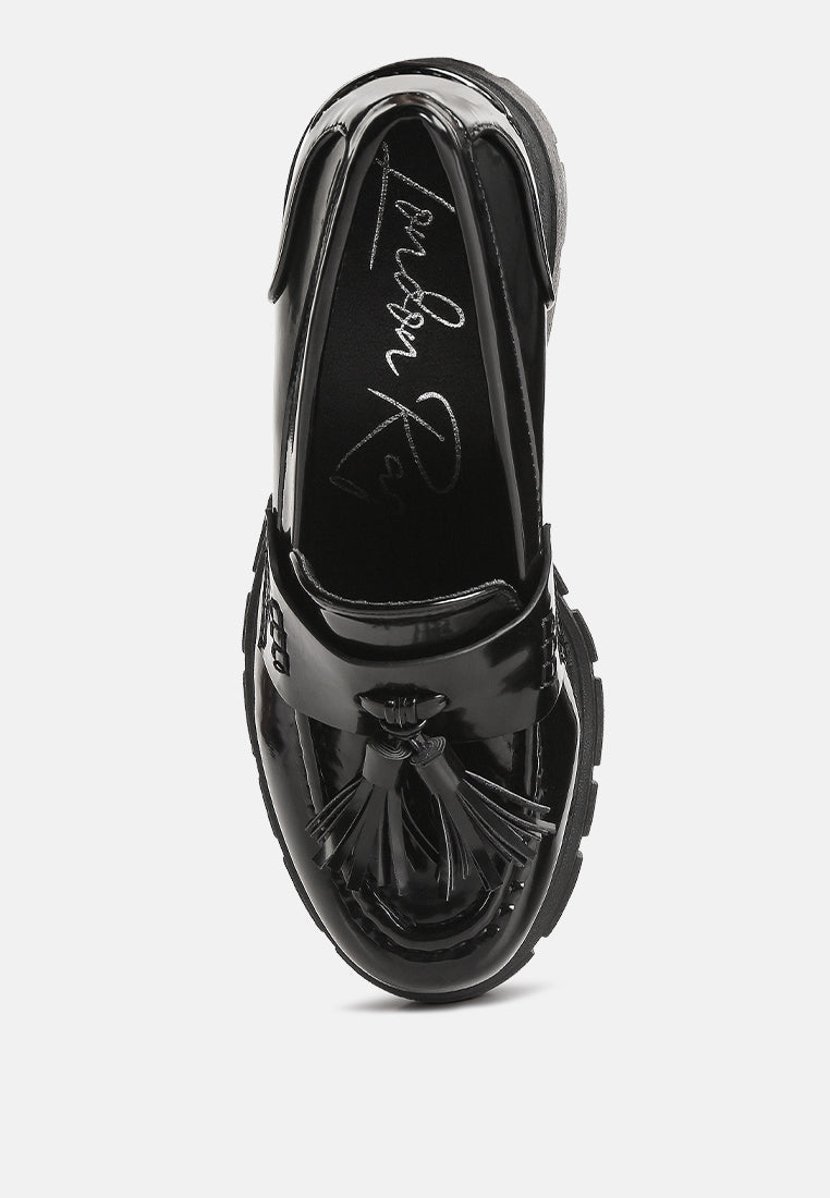 jonah tassels detail chunky loafers#color_black