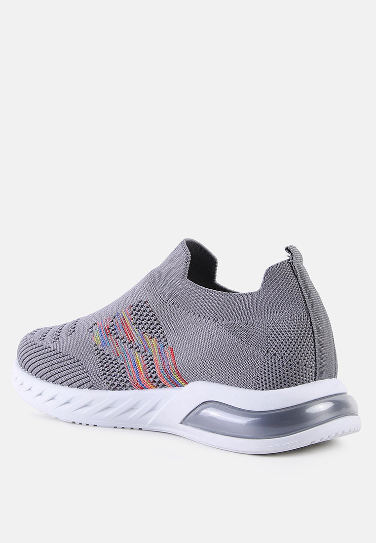 kids knitted shoes#color_grey