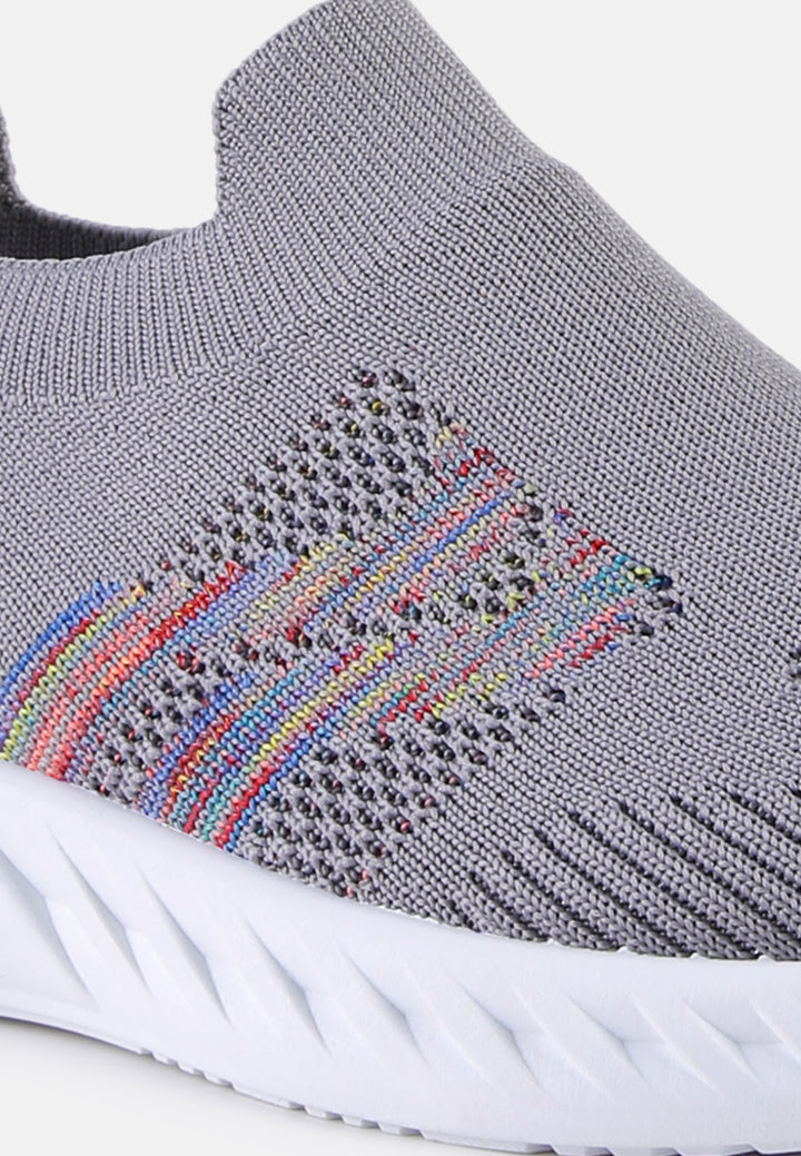 kids knitted shoes#color_grey