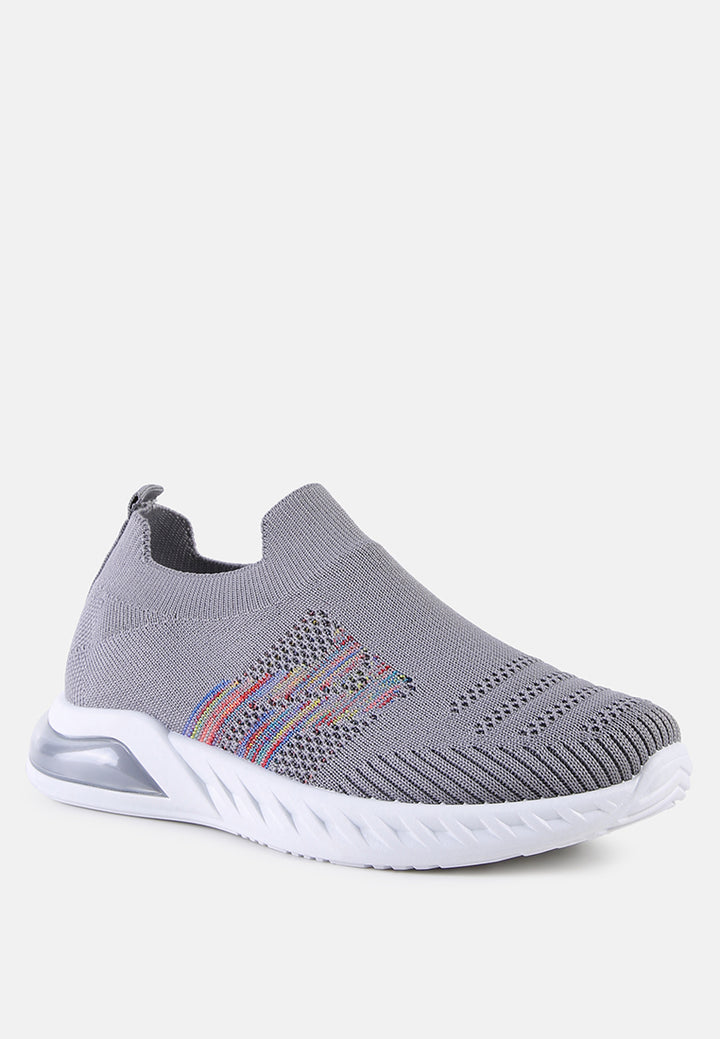 kids knitted shoes#color_grey
