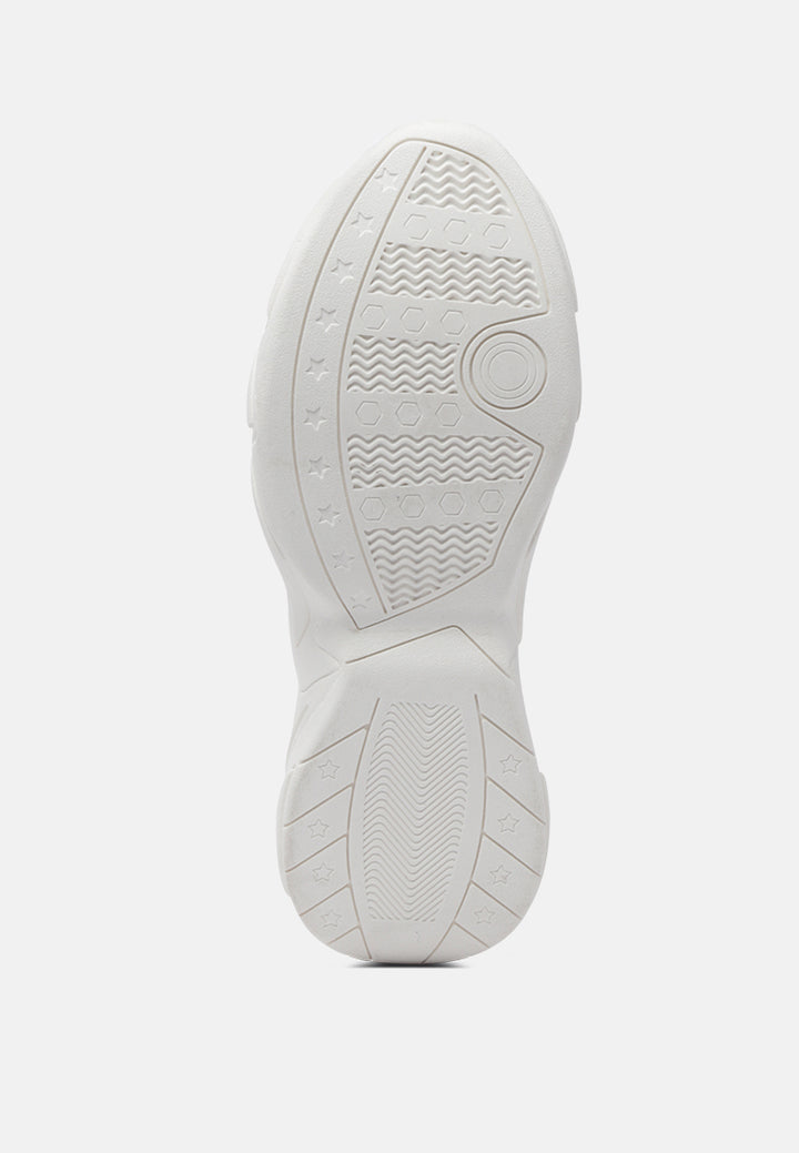 logan contrast tape sporty lace-up ankle boots#color_white