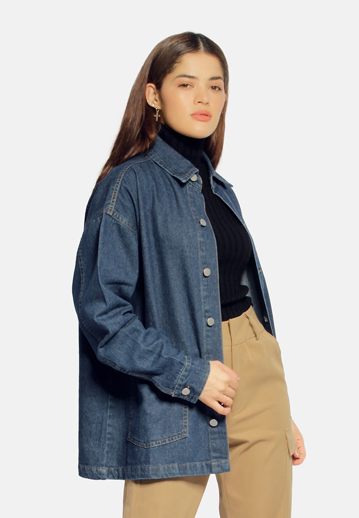 long denim jacket#color_dark-blue