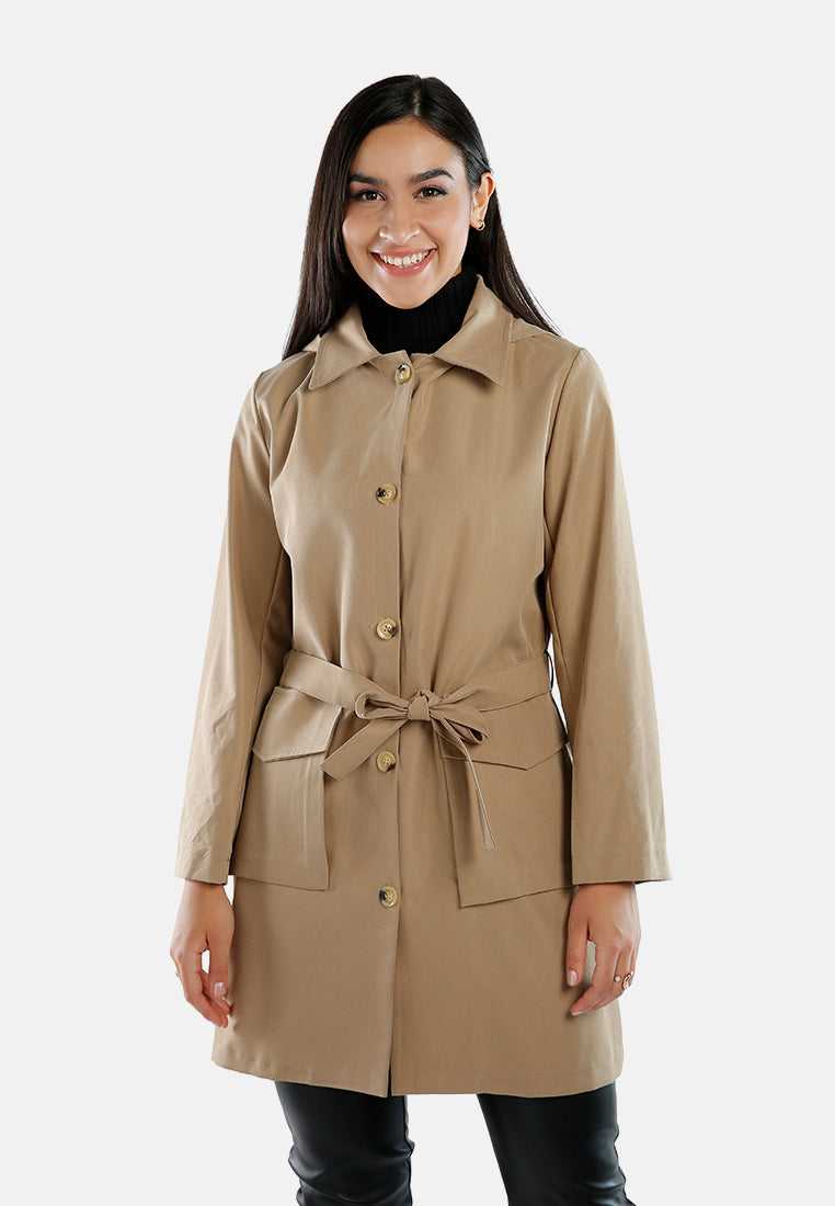 long belted shacket#color_taupe