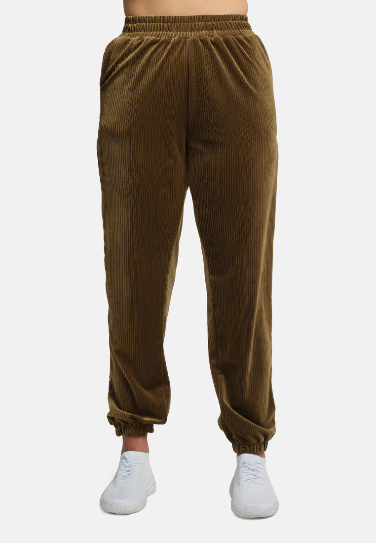 loungewear corduroy pants by ruw#color_army-green