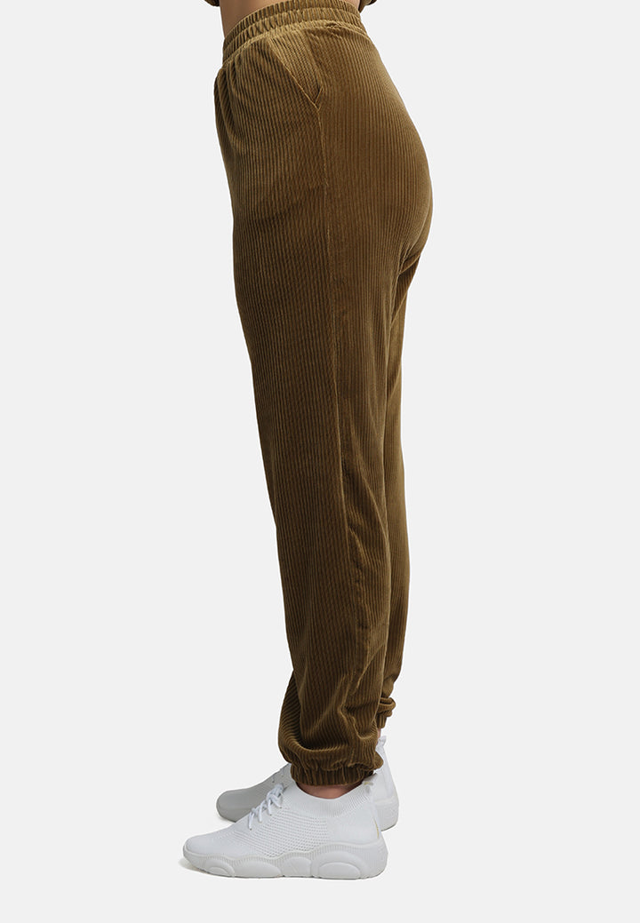 loungewear corduroy pants by ruw#color_army-green
