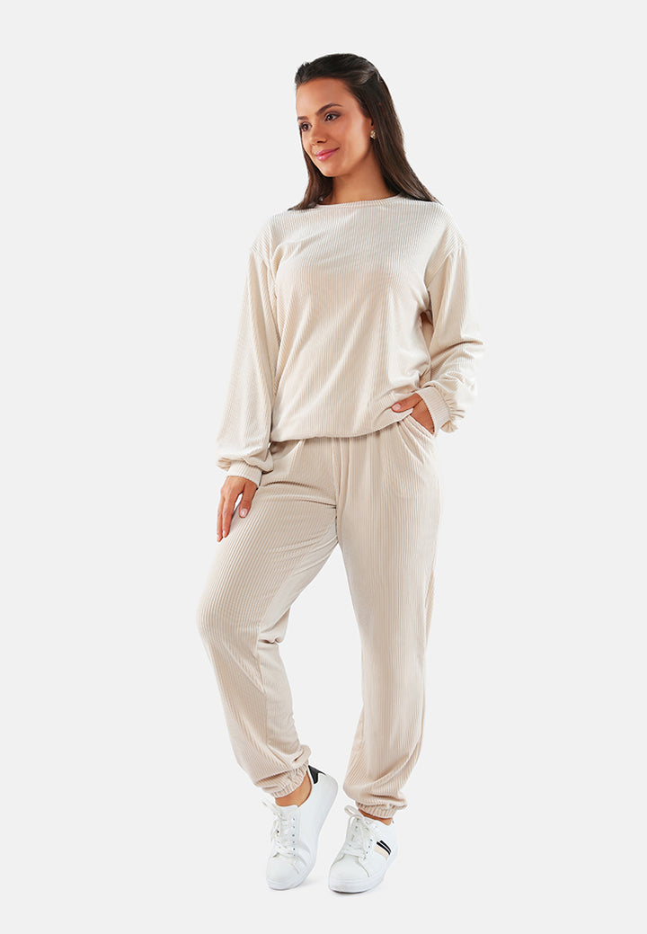 loungewear corduroy pants by ruw#color_beige
