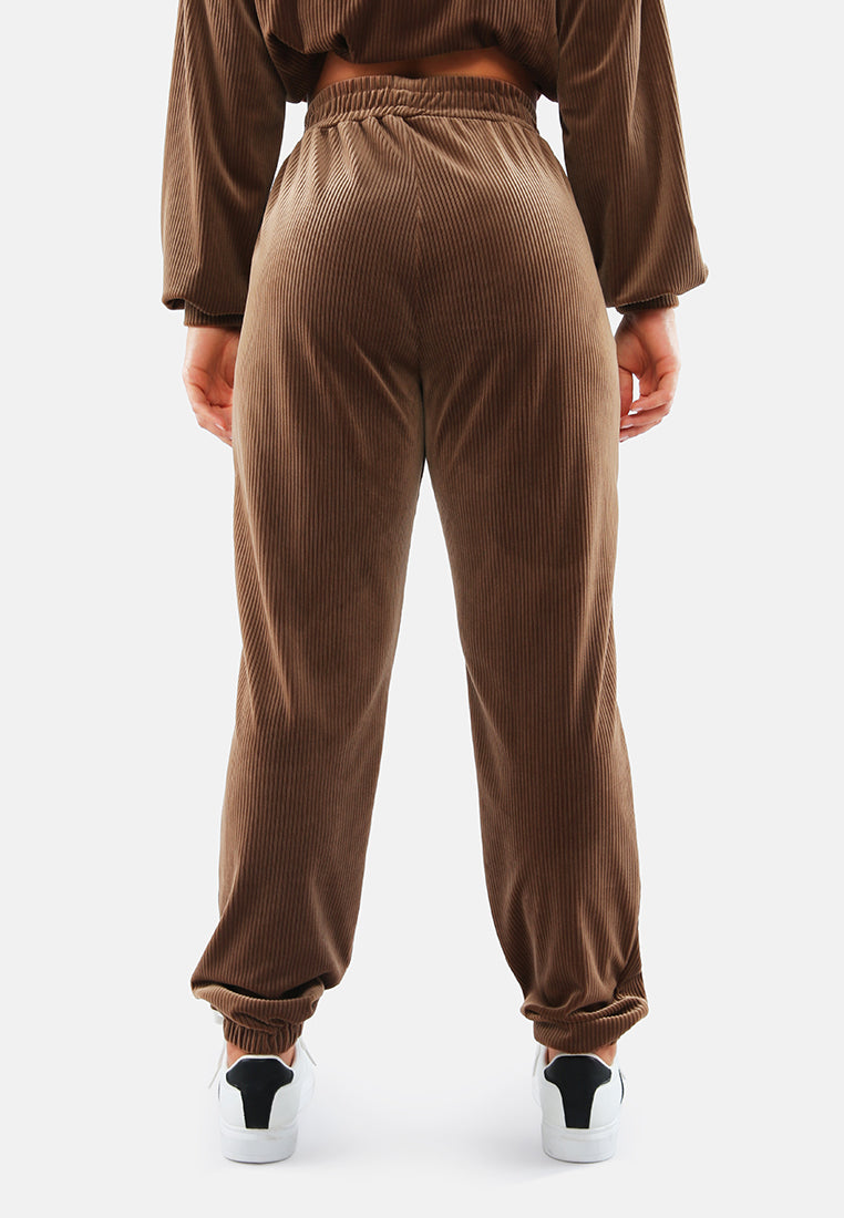 loungewear corduroy pants by ruw#color_brown