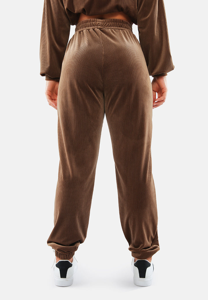 loungewear corduroy pants by ruw#color_brown
