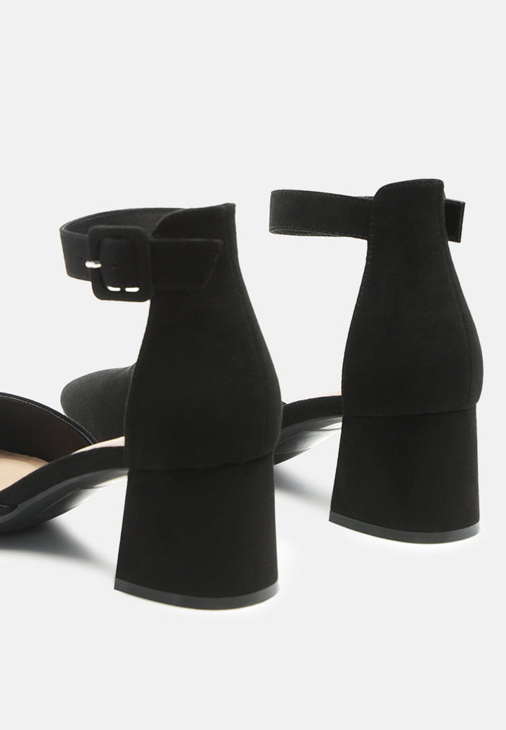 low block heel micro suede sandals by ruw#color_black