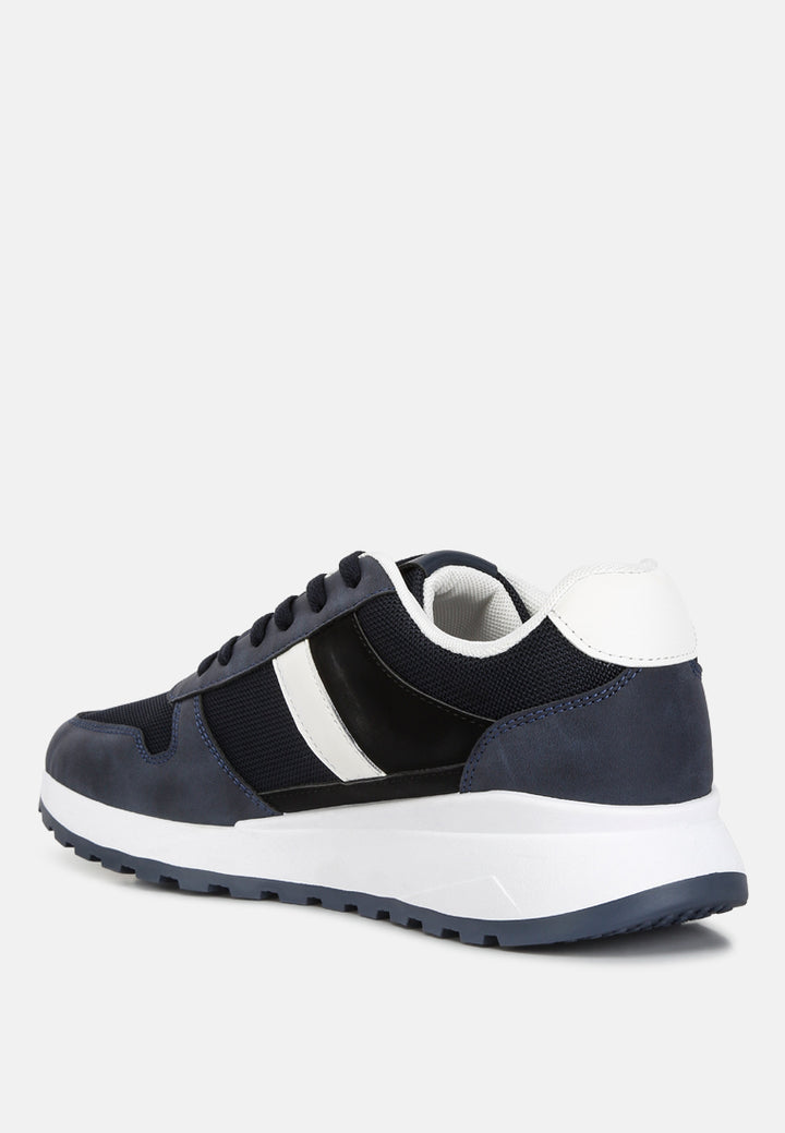 lug sole casual sneakers#color_navy