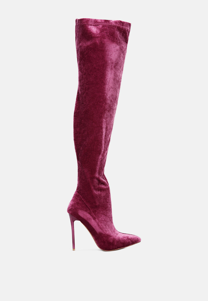 madmiss stiletto calf boots#color_purple