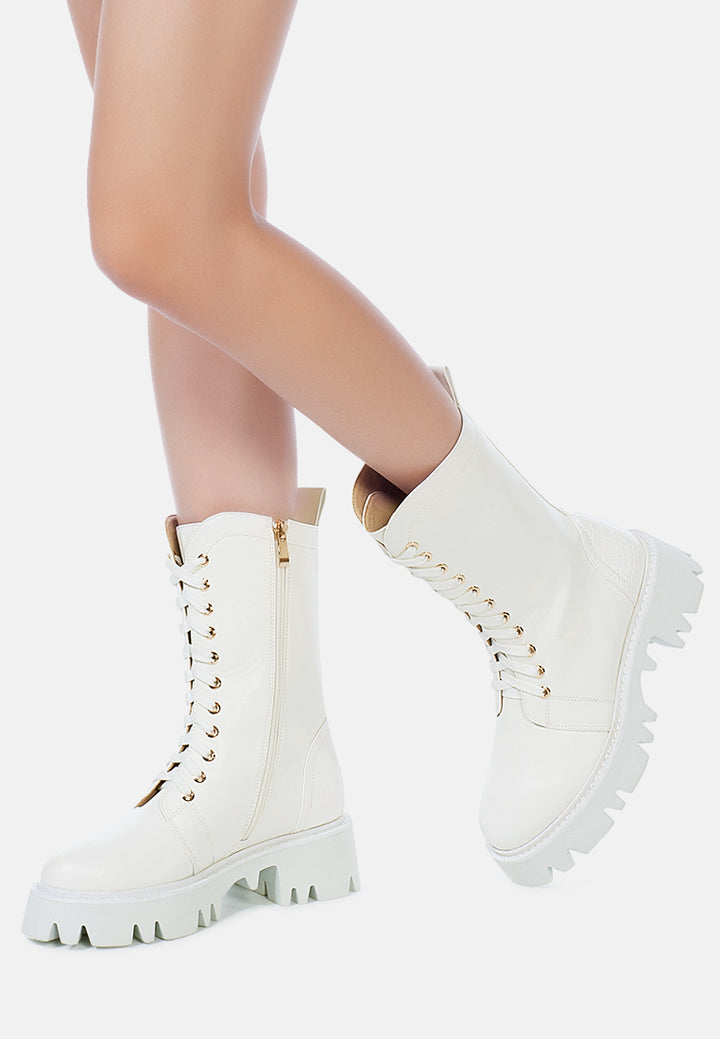 mad mood chunky lace-up ankle boot by ruw#color_white