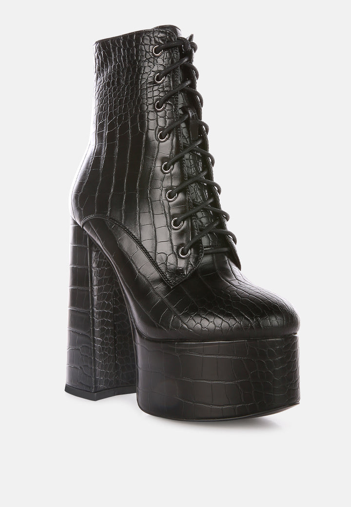 magdalence croc high block heeled boot#color_black