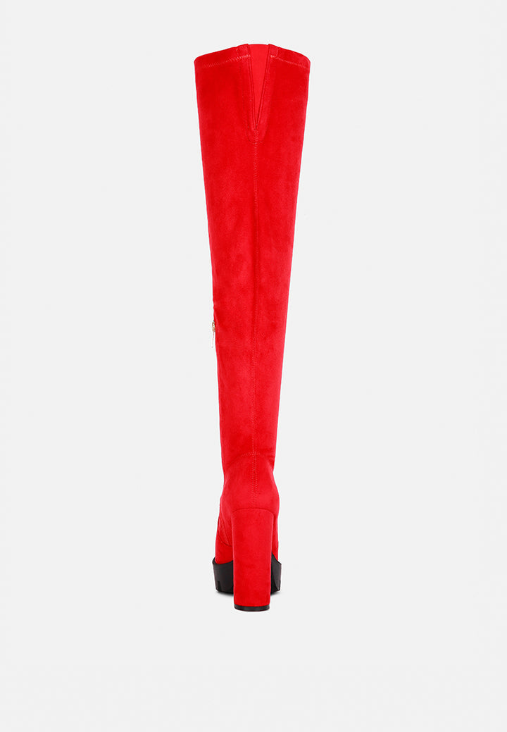 Maple Faux Suede Long Boots By Ruw