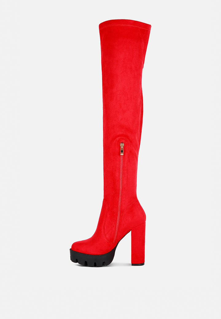 Maple Faux Suede Long Boots By Ruw