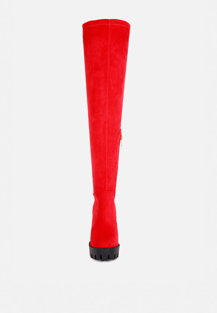Maple Faux Suede Long Boots By Ruw
