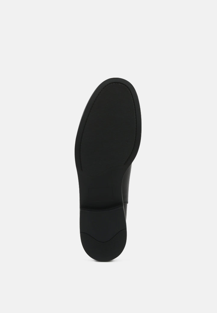 marina buckle detail chelsea boots#color_black