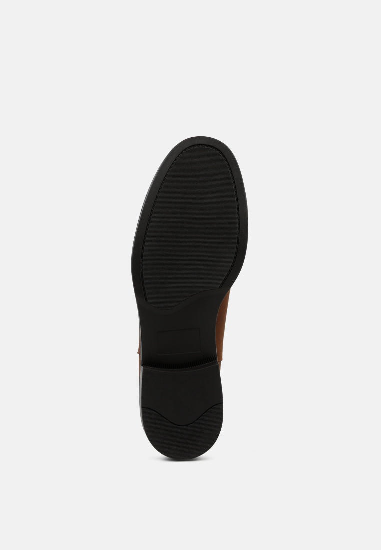 marina buckle detail chelsea boots#color_brown