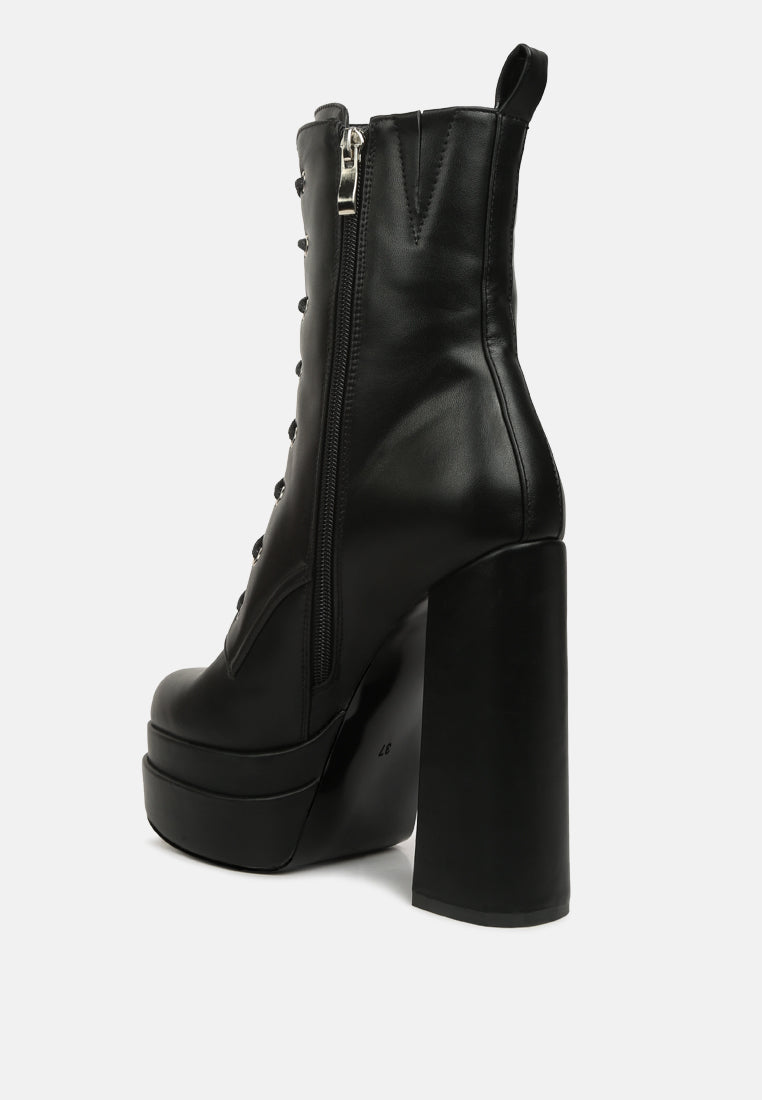 meows faux leather high heel platform ankle boots by ruw#color_black