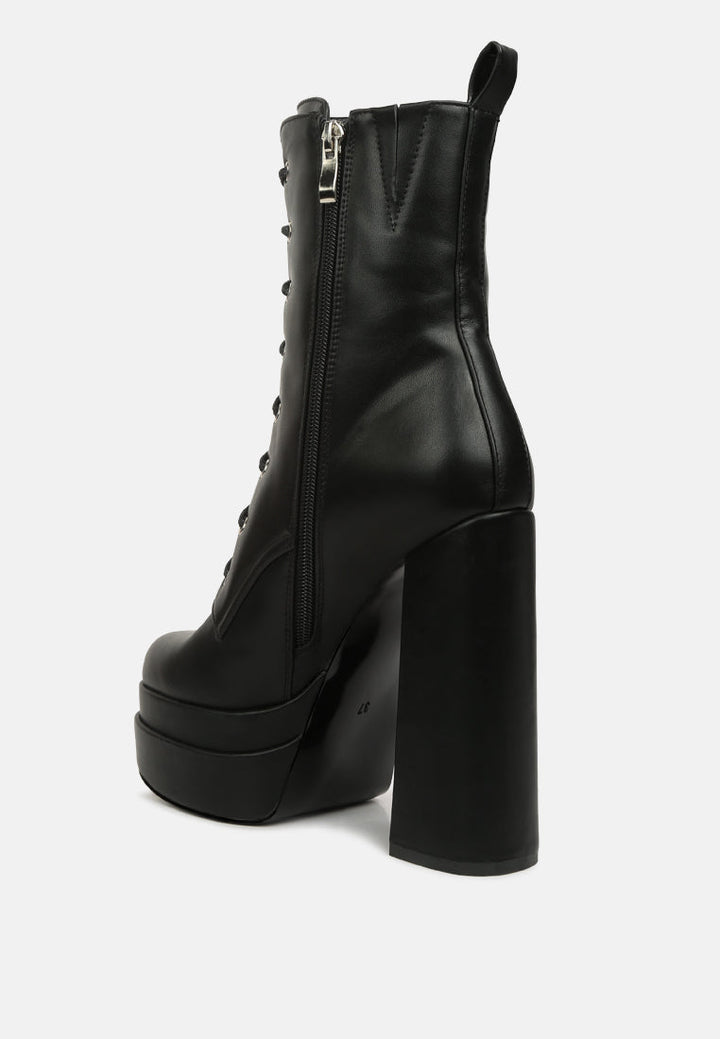 meows faux leather high heel platform ankle boots by ruw#color_black