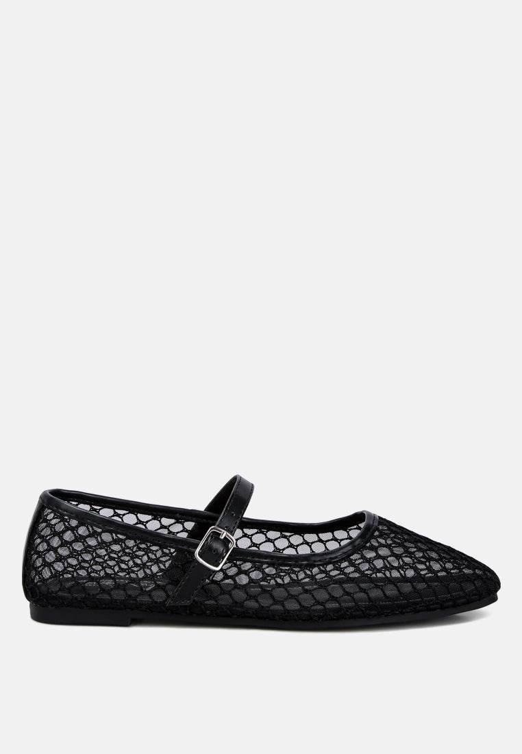 mesh mary jane flat by ruw#color_black