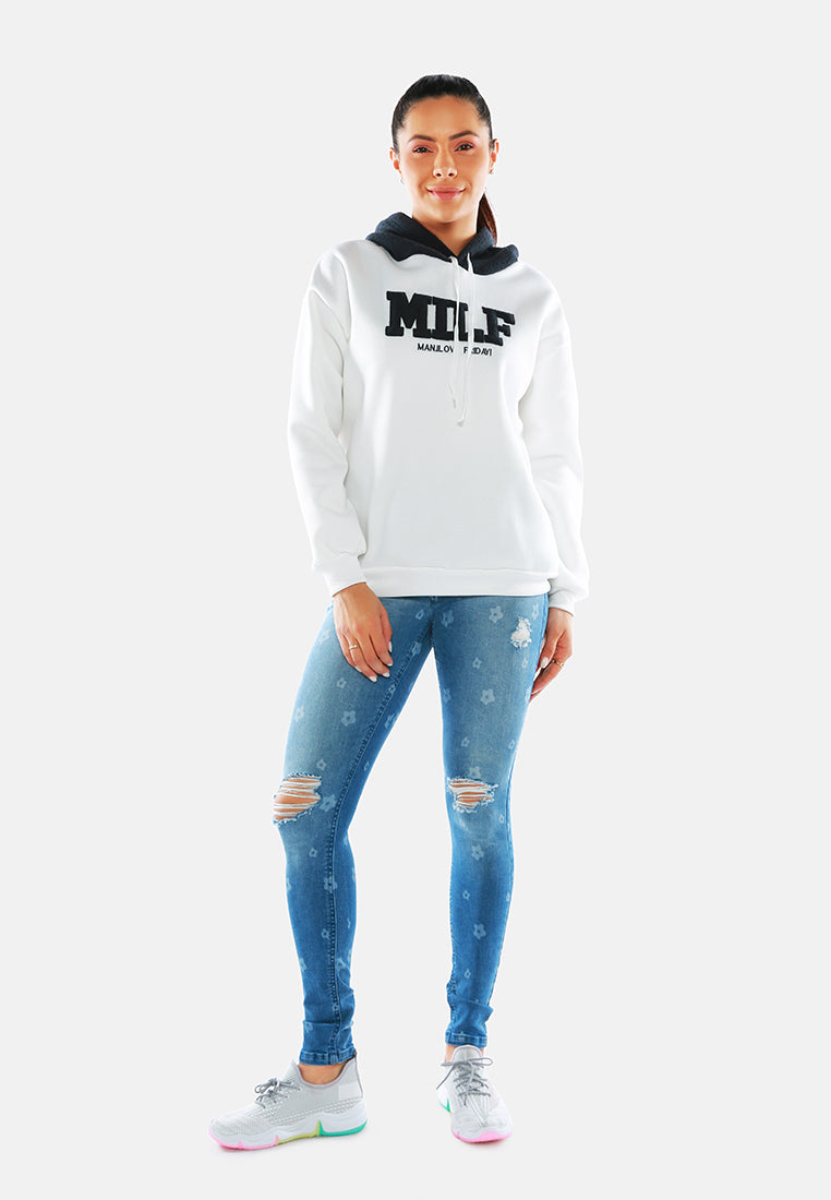 milf (man i love friday) embroidered hoodie#color_white