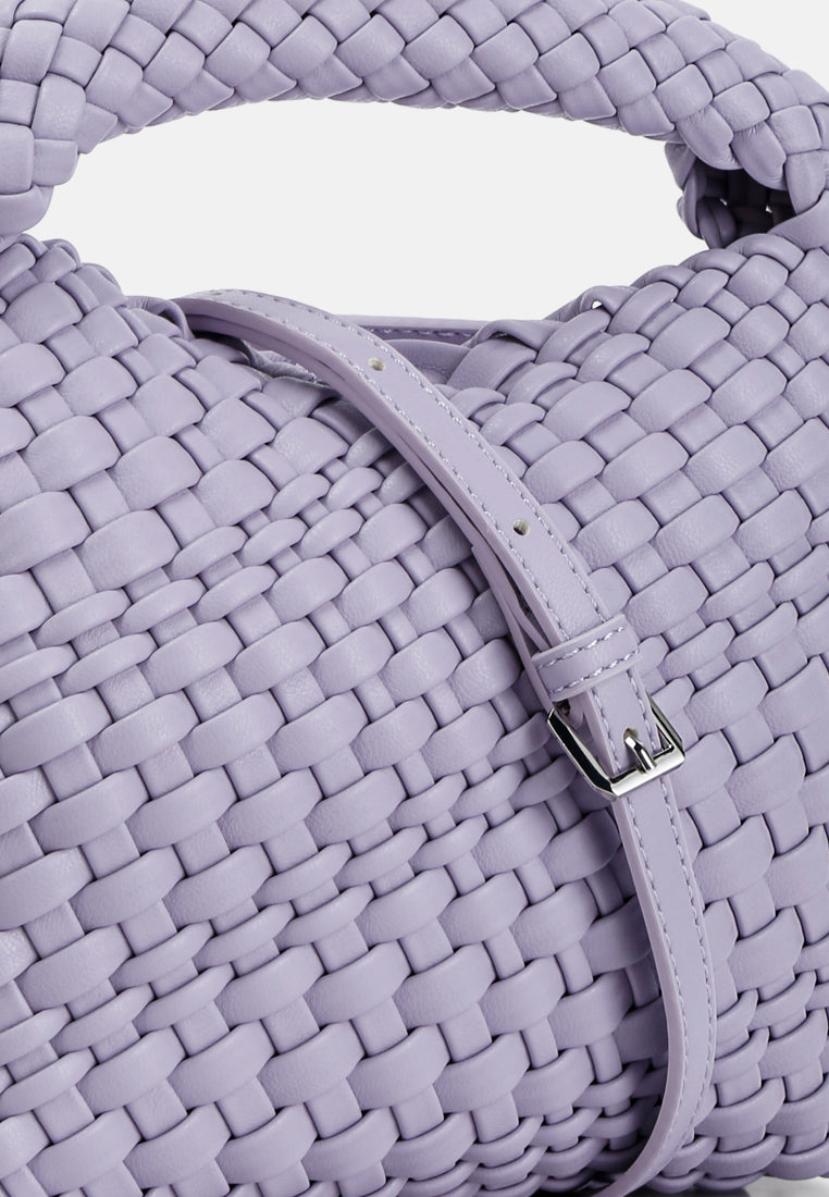 mini woven handbag by ruw#color_purple