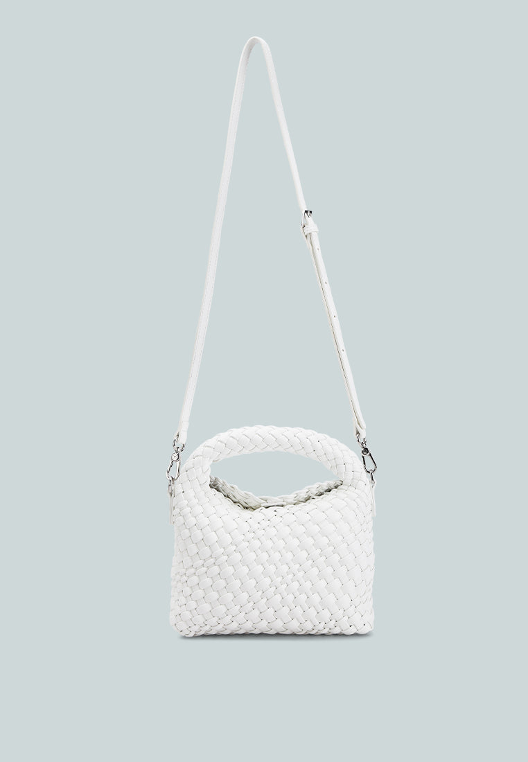 mini woven handbag by ruw#color_white