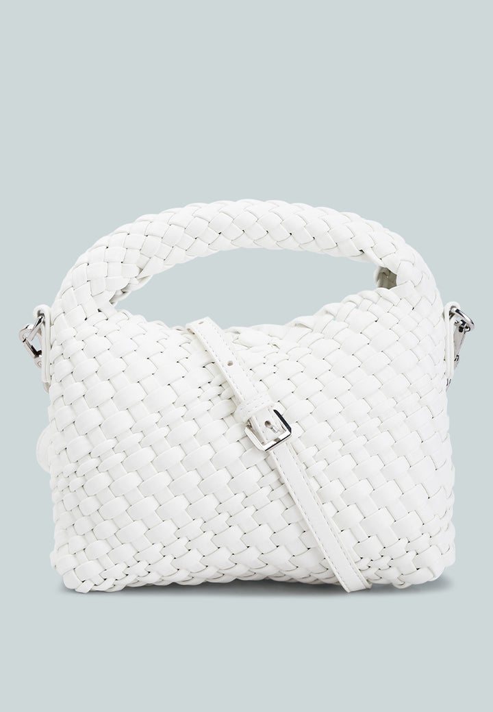 mini woven handbag by ruw#color_white