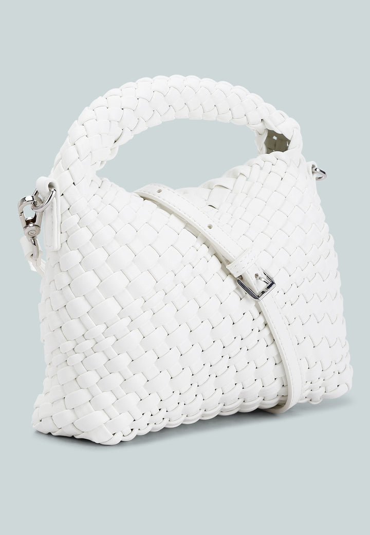 mini woven handbag by ruw#color_white